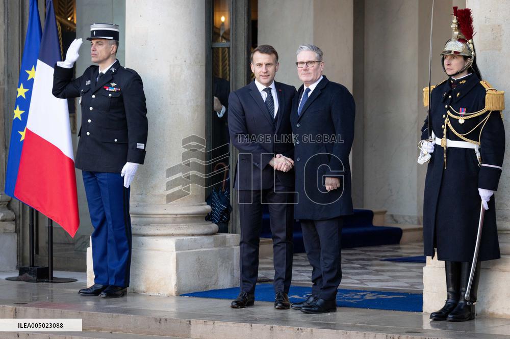 Coalition of The Willing Summit on Security Guarantees for Ukraine - Arrivals - Paris AJ