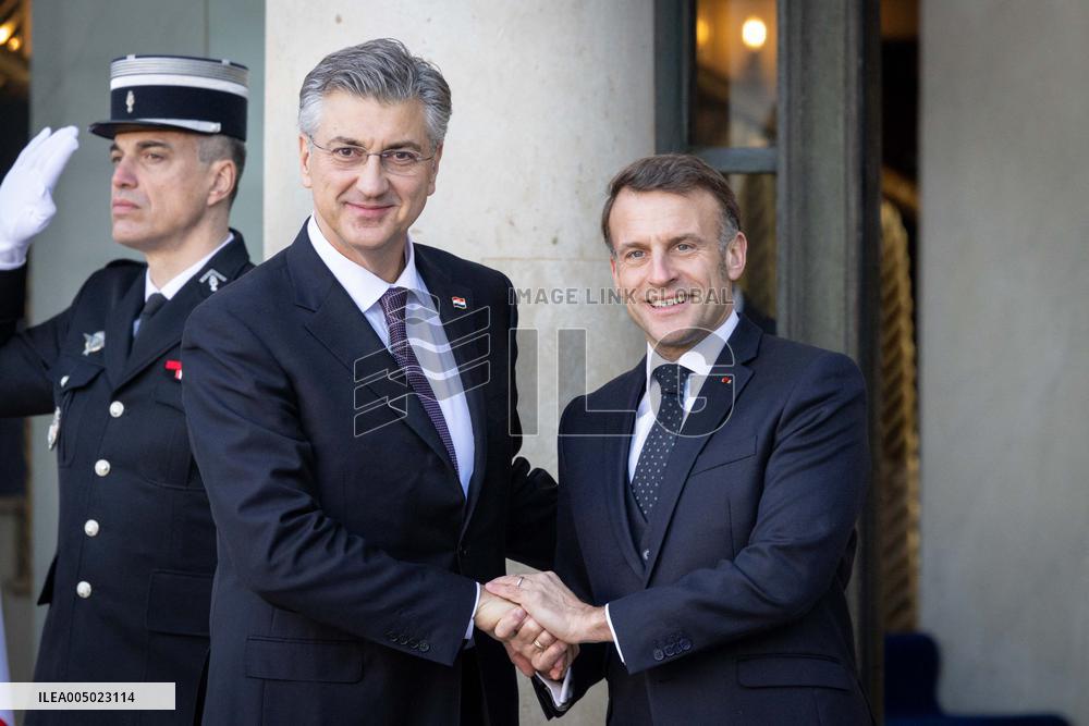 Coalition of The Willing Summit on Security Guarantees for Ukraine - Arrivals - Paris AJ