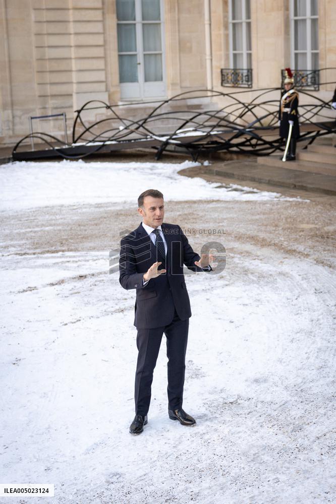 Coalition of The Willing Summit on Security Guarantees for Ukraine - Arrivals - Paris AJ