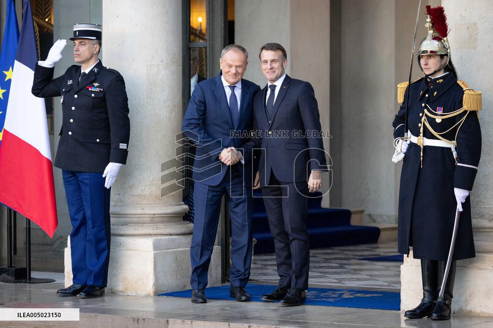 Coalition of The Willing Summit on Security Guarantees for Ukraine - Arrivals - Paris AJ