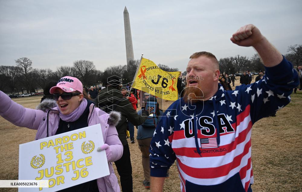 Prominent January 6 defendants march to the US Capitol to mark 5 years since attack