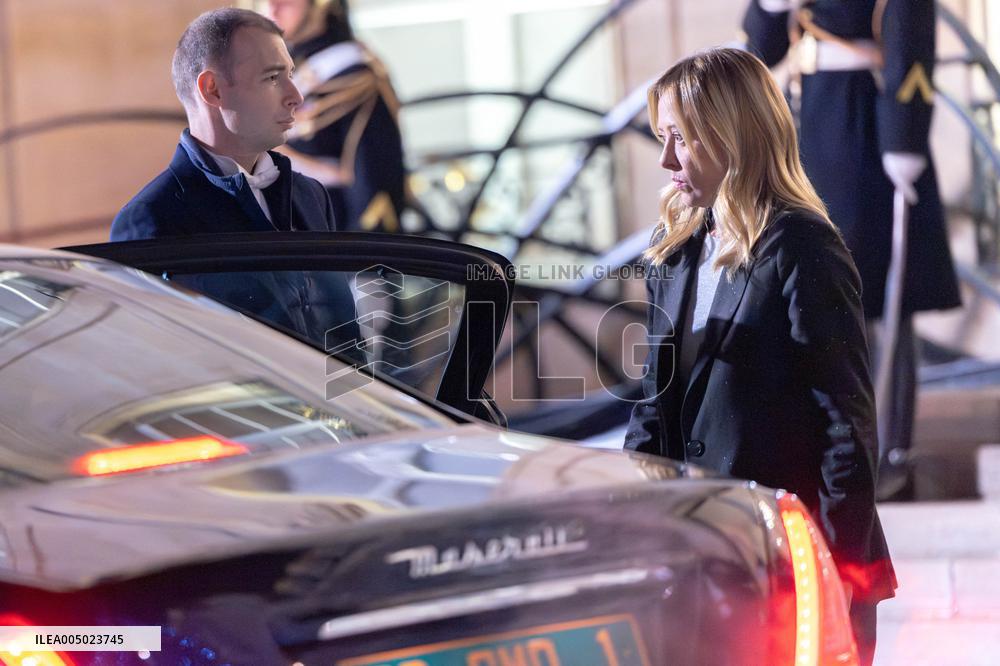 End of Coalition of The Willing Summit on Security Guarantees for Ukraine - Arrivals - Paris AJ