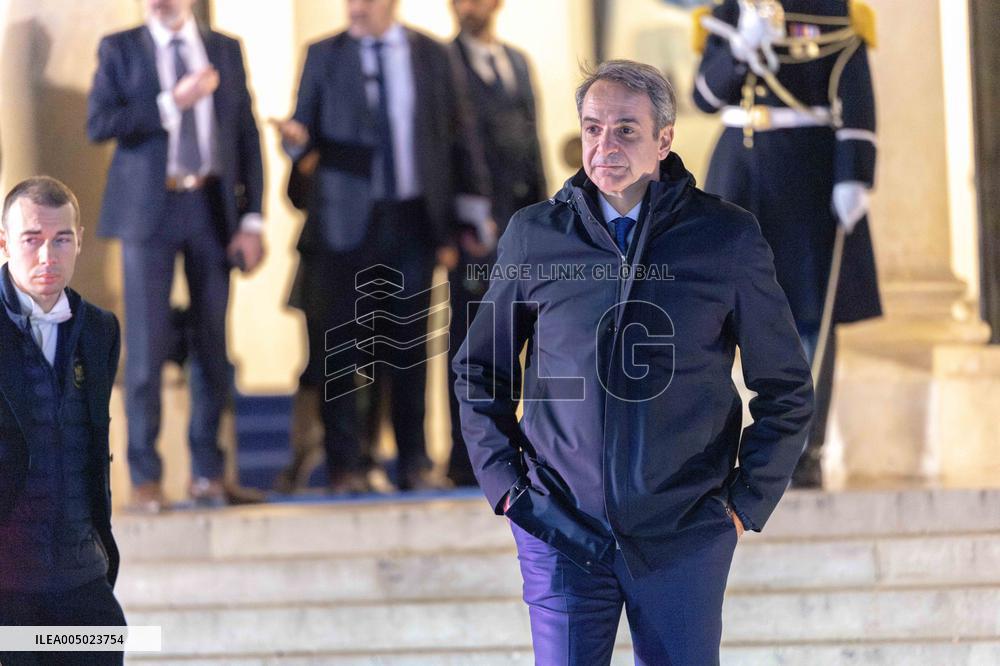 End of Coalition of The Willing Summit on Security Guarantees for Ukraine - Arrivals - Paris AJ