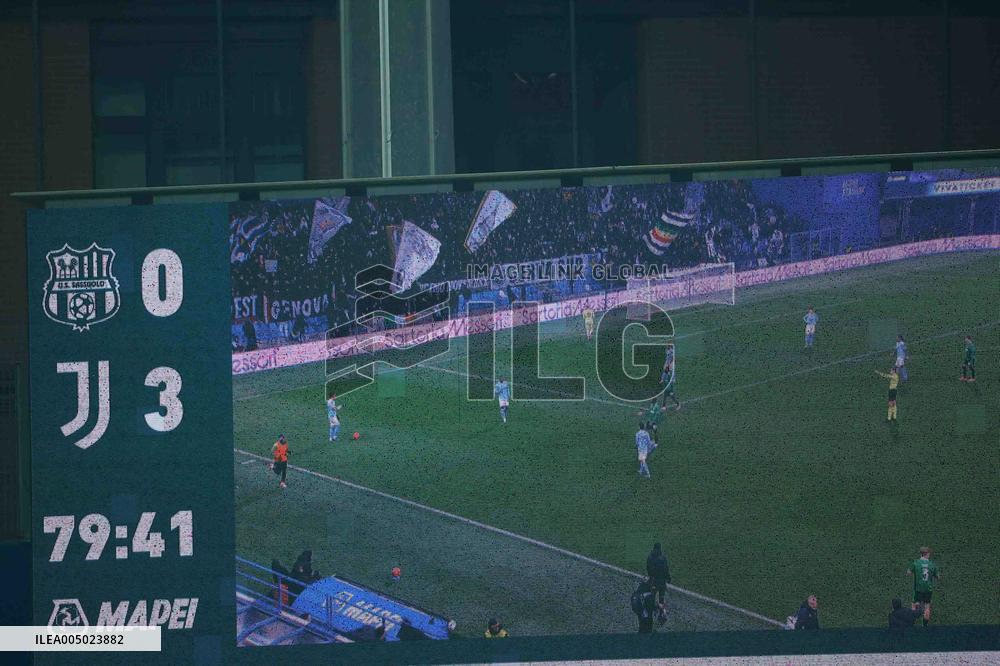 CALCIO - Serie A - US Sassuolo vs Juventus FC