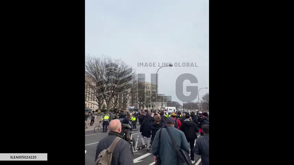US: Jan. 6 Demonstrators March Through D.C. to Mark 5 Years Since Capitol Attack