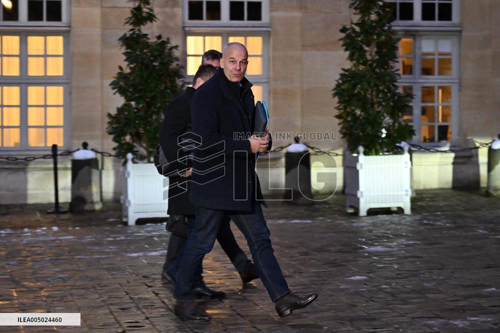 Meeting Between The Prime Minister And Agricultural Unions - Paris