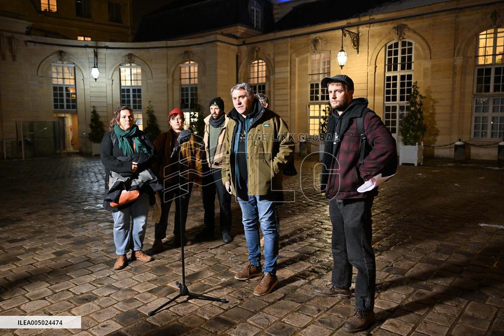 Meeting Between The Prime Minister And Agricultural Unions - Paris