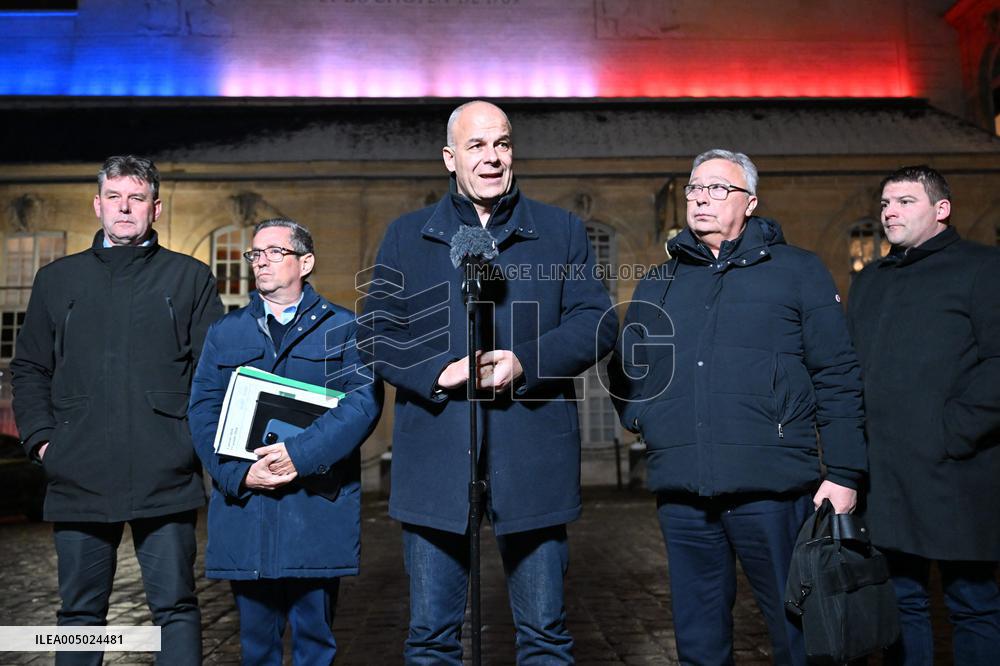 Meeting Between The Prime Minister And Agricultural Unions - Paris