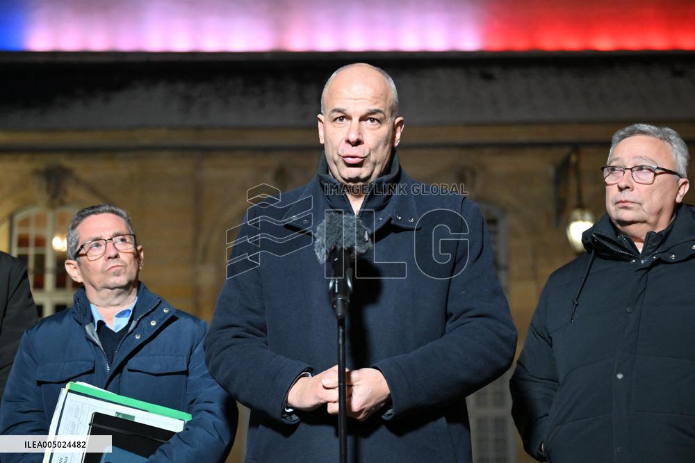 Meeting Between The Prime Minister And Agricultural Unions - Paris