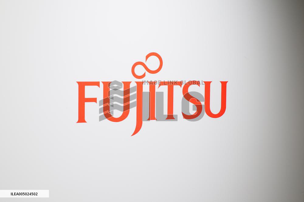 Fujitsu signage and logo