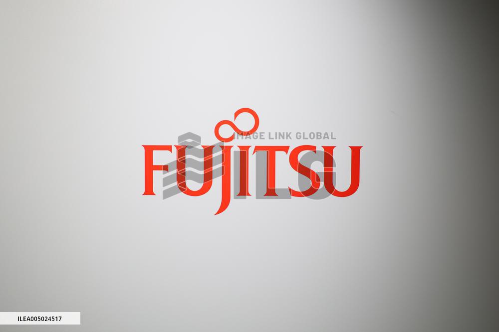 Fujitsu signage and logo