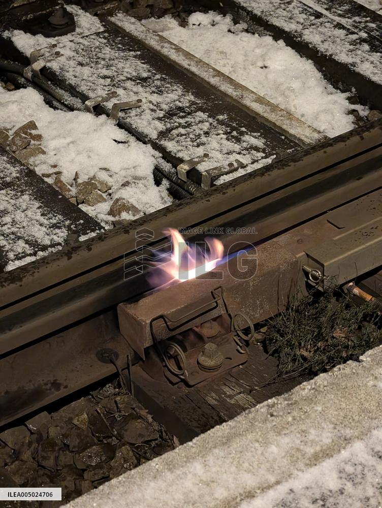 SNCF Reseau Railway Track Heating System - Rambouillet