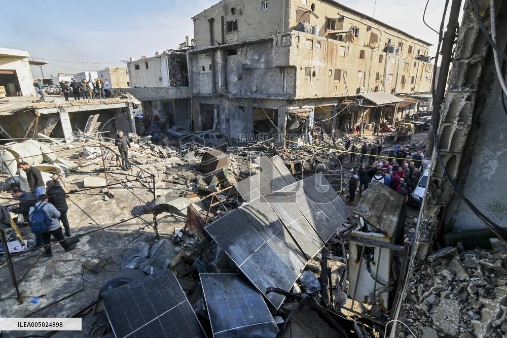 Israeli Strike Hits Sidon Lebanon