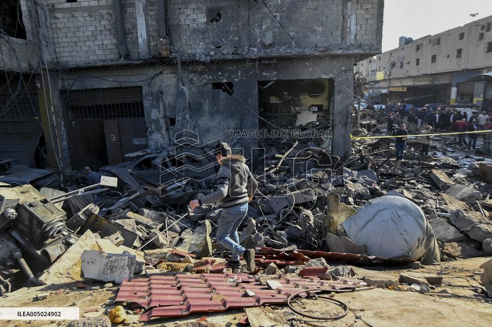 Israeli Strike Hits Sidon Lebanon