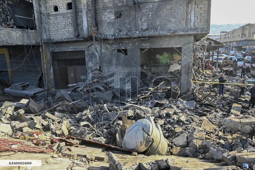 Israeli Strike Hits Sidon Lebanon