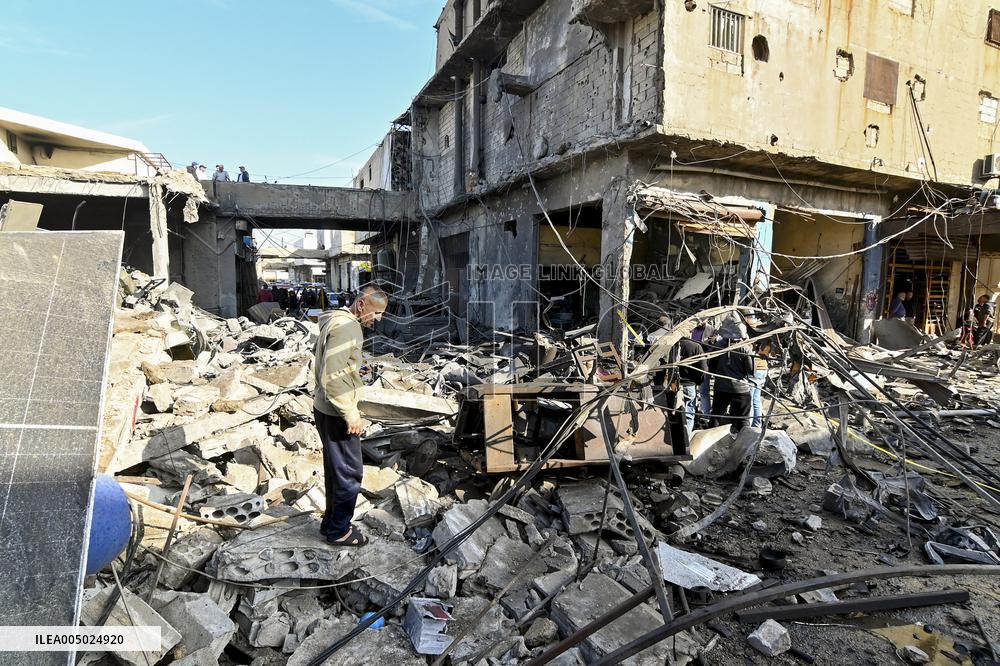 Israeli Strike Hits Sidon Lebanon