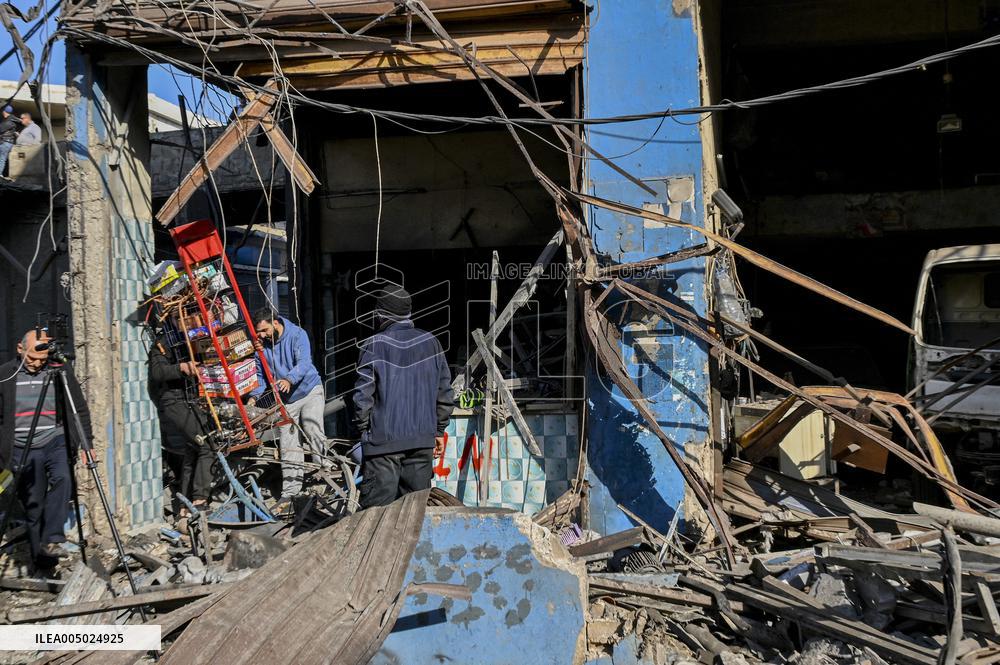 Israeli Strike Hits Sidon Lebanon