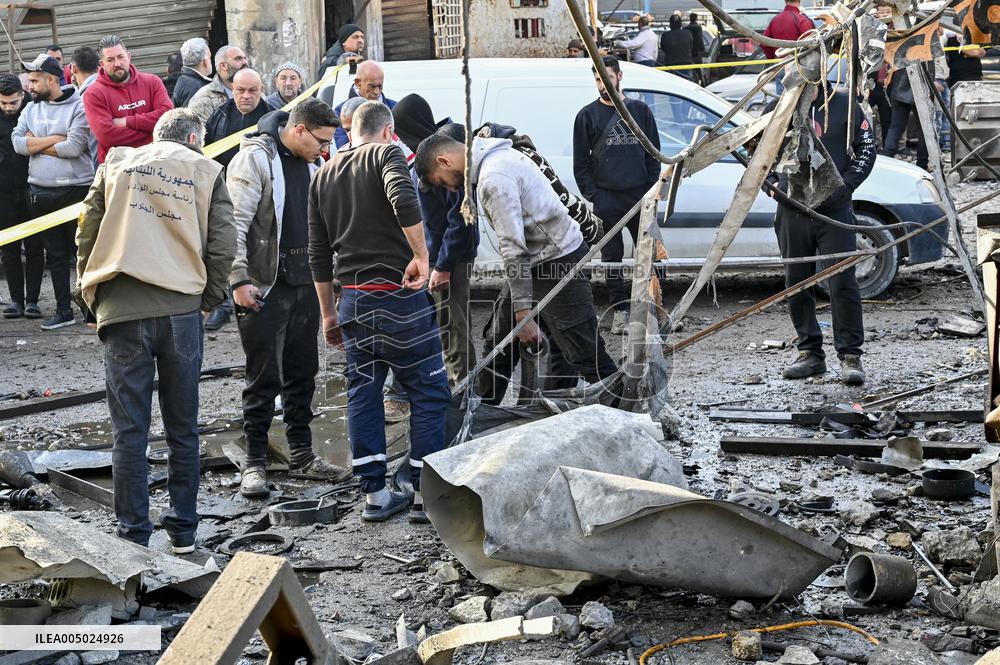 Israeli Strike Hits Sidon Lebanon