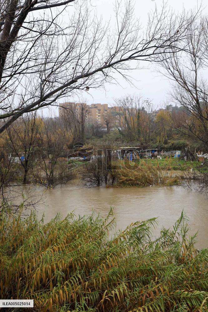 Heavy Rain Causes Red Alert For Aniene River - Rome