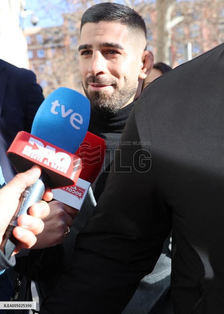 Ilia Topuria and His Ex-Wife in Court - Mostoles, Spain