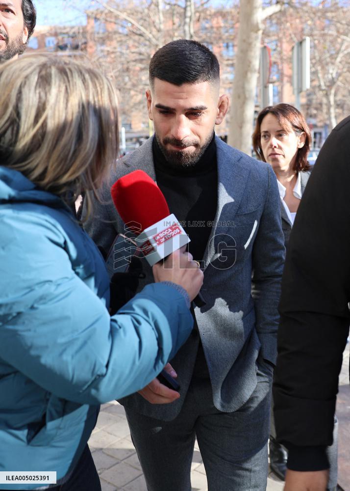 Ilia Topuria and His Ex-Wife in Court - Mostoles, Spain