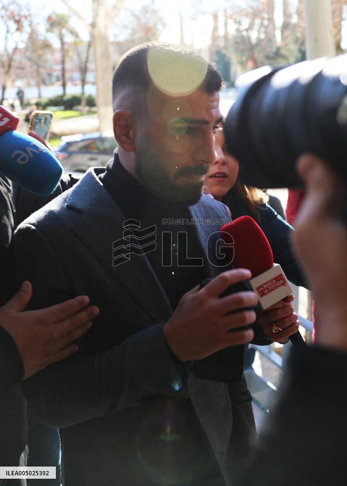 Ilia Topuria and His Ex-Wife in Court - Mostoles, Spain