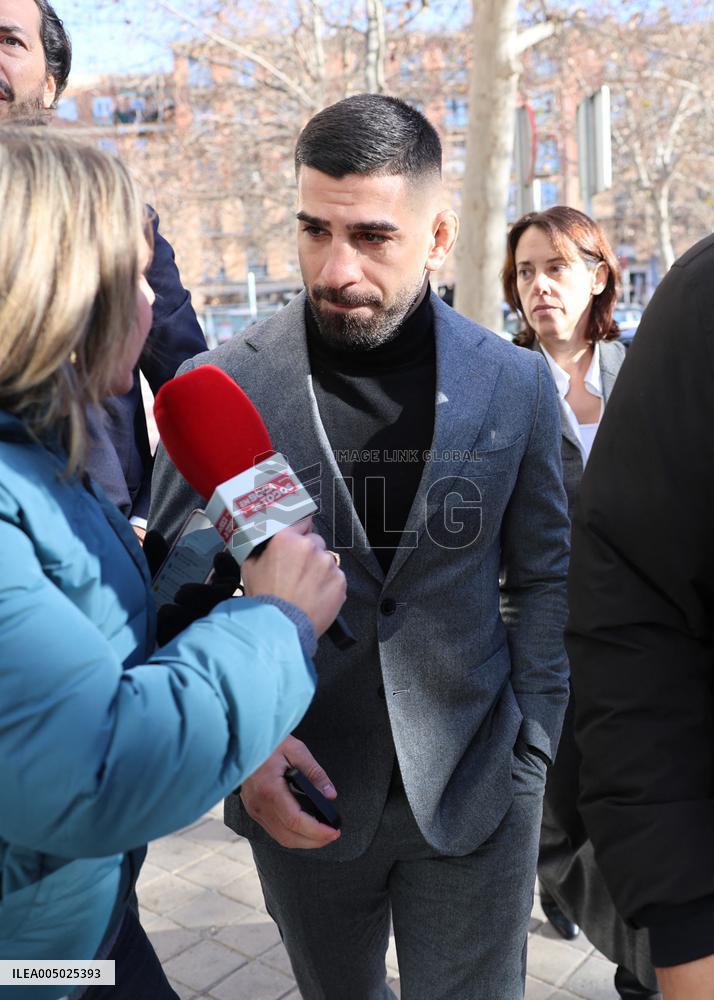 Ilia Topuria and His Ex-Wife in Court - Mostoles, Spain