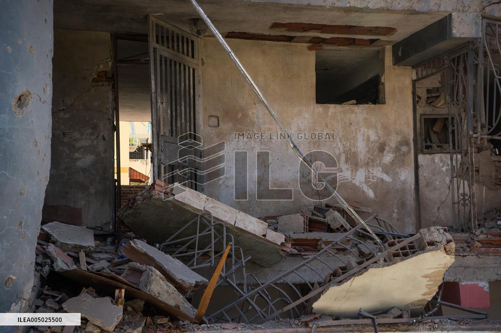 Building Damaged by A US Airstrike - Venezuela