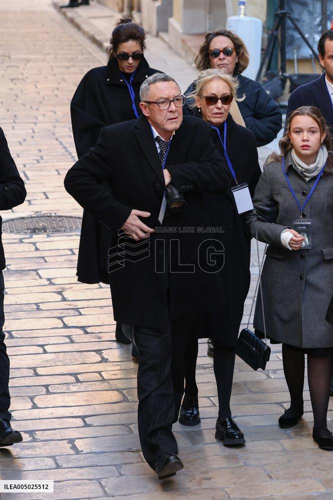 Nicolas Charrier And Family At Brigitte Bardot Funeral - Saint-Tropez