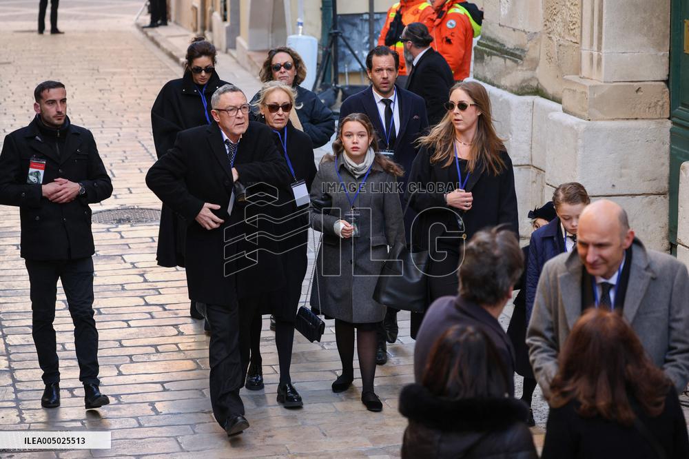 Nicolas Charrier And Family At Brigitte Bardot Funeral - Saint-Tropez