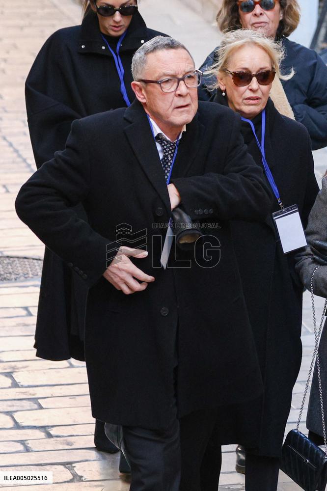 Nicolas Charrier And Family At Brigitte Bardot Funeral - Saint-Tropez
