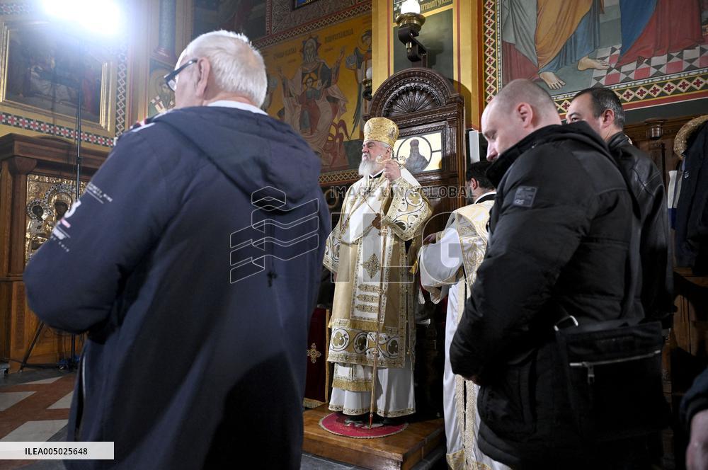 Serbian Orthodox Church Celebrates Christmas - Zagreb