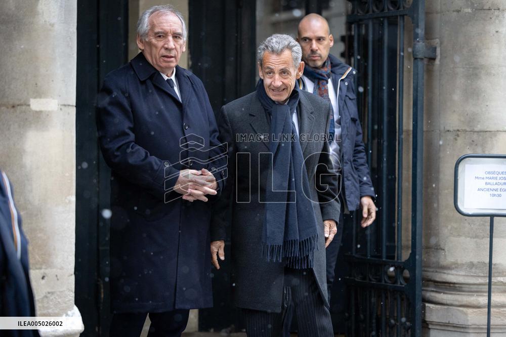 Marie-Josephe Balladur Funeral - Paris