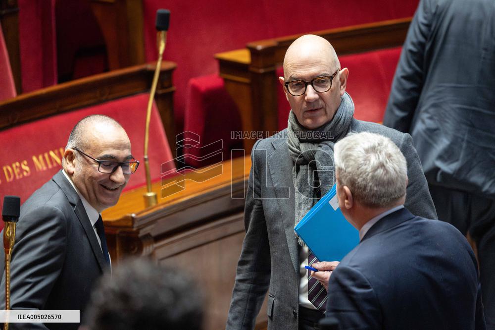 Session of Questions to the Government at The National Assembly - Paris AJ