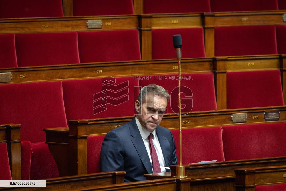 Session of Questions to the Government at The National Assembly - Paris AJ