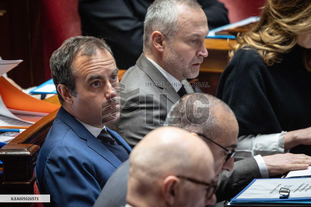 Session of Questions to the Government at The National Assembly - Paris AJ