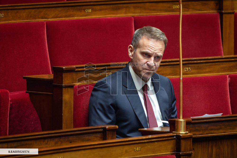 Session of Questions to the Government at The National Assembly - Paris AJ