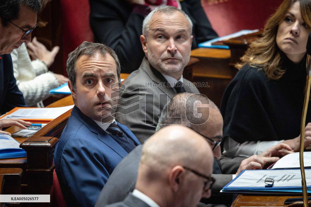 Session of Questions to the Government at The National Assembly - Paris AJ