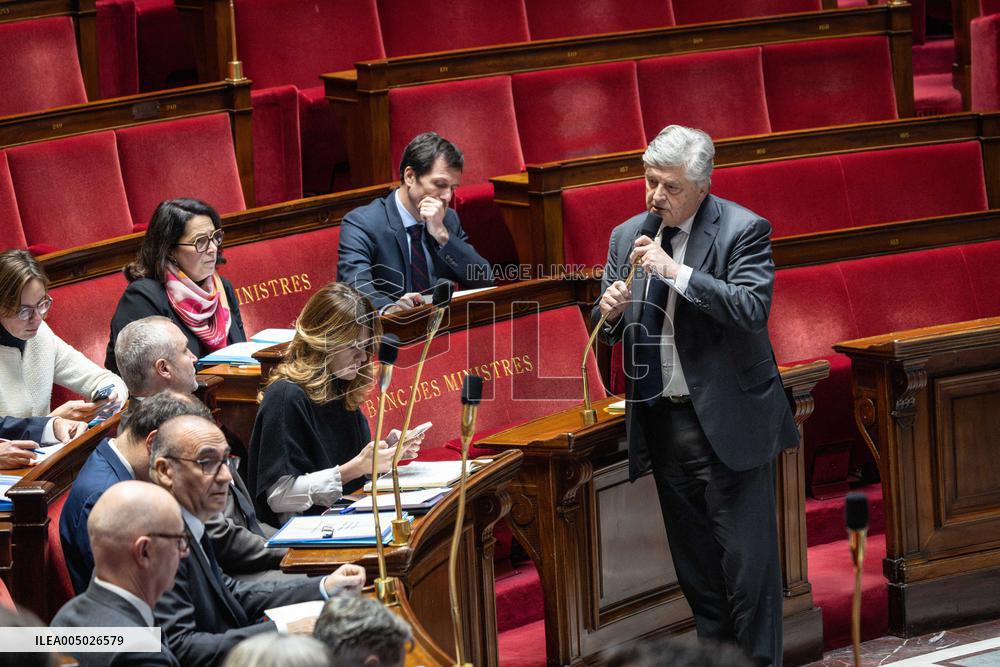 Session of Questions to the Government at The National Assembly - Paris AJ