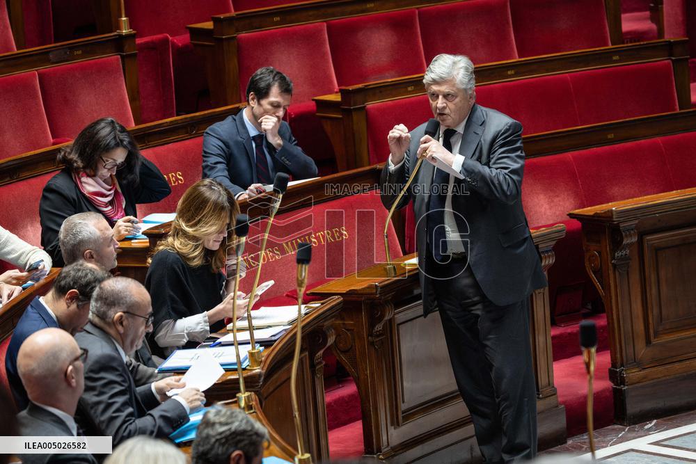 Session of Questions to the Government at The National Assembly - Paris AJ