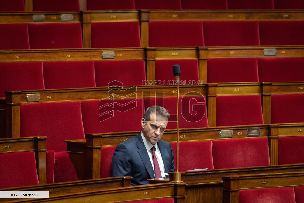 Session of Questions to the Government at The National Assembly - Paris AJ