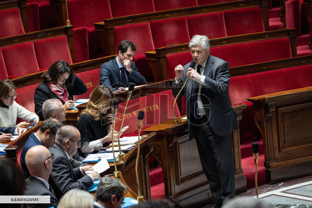 Session of Questions to the Government at The National Assembly - Paris AJ