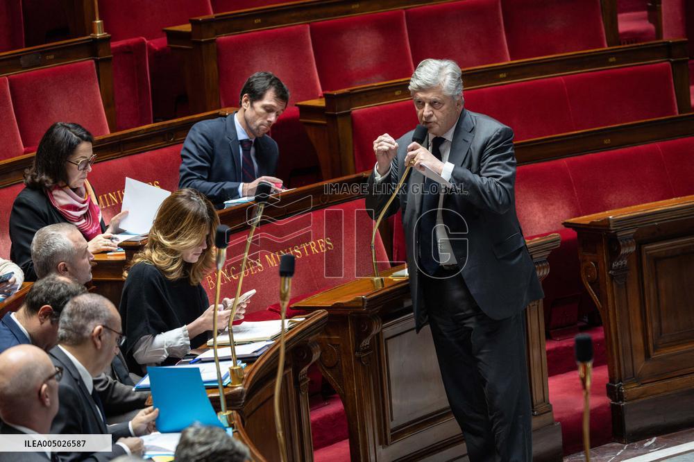 Session of Questions to the Government at The National Assembly - Paris AJ
