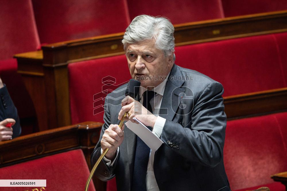 Session of Questions to the Government at The National Assembly - Paris AJ