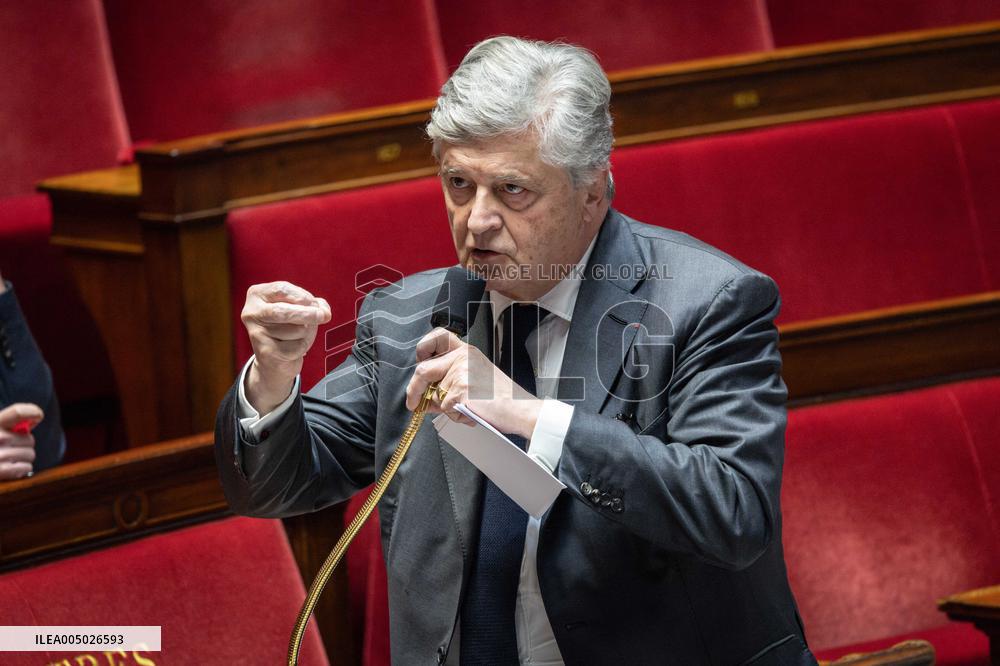 Session of Questions to the Government at The National Assembly - Paris AJ