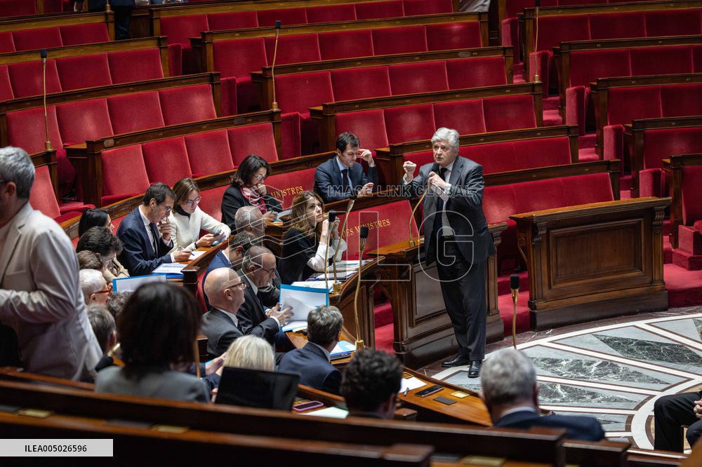 Session of Questions to the Government at The National Assembly - Paris AJ