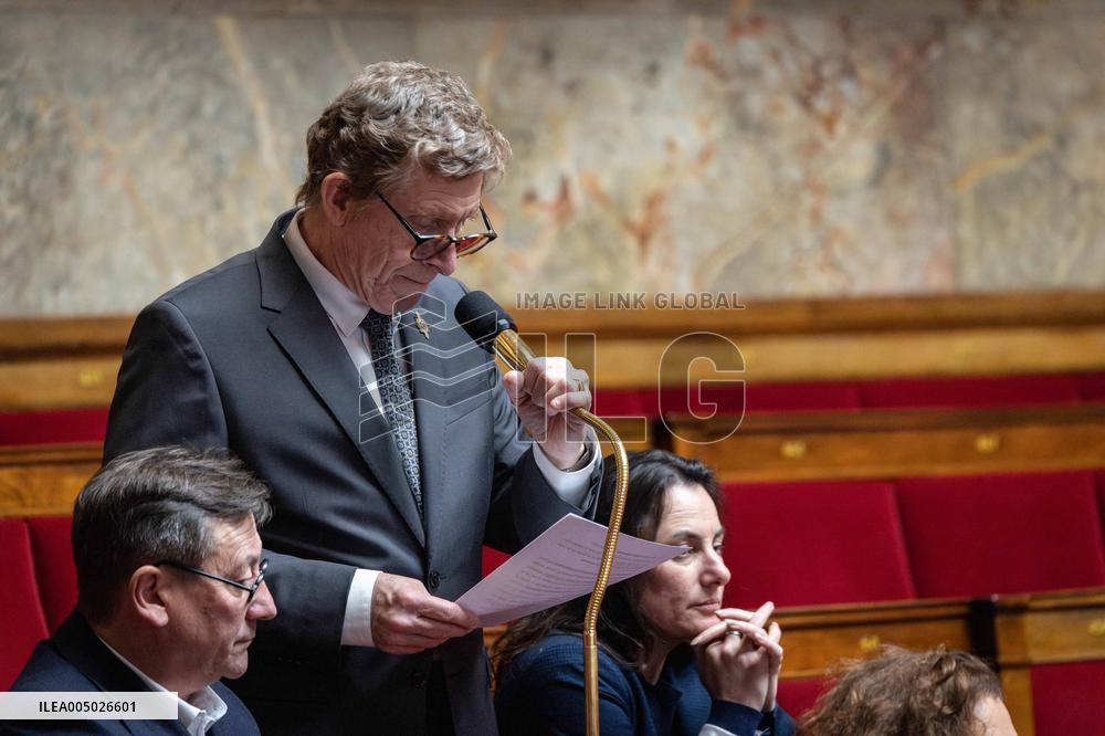 Session of Questions to the Government at The National Assembly - Paris AJ