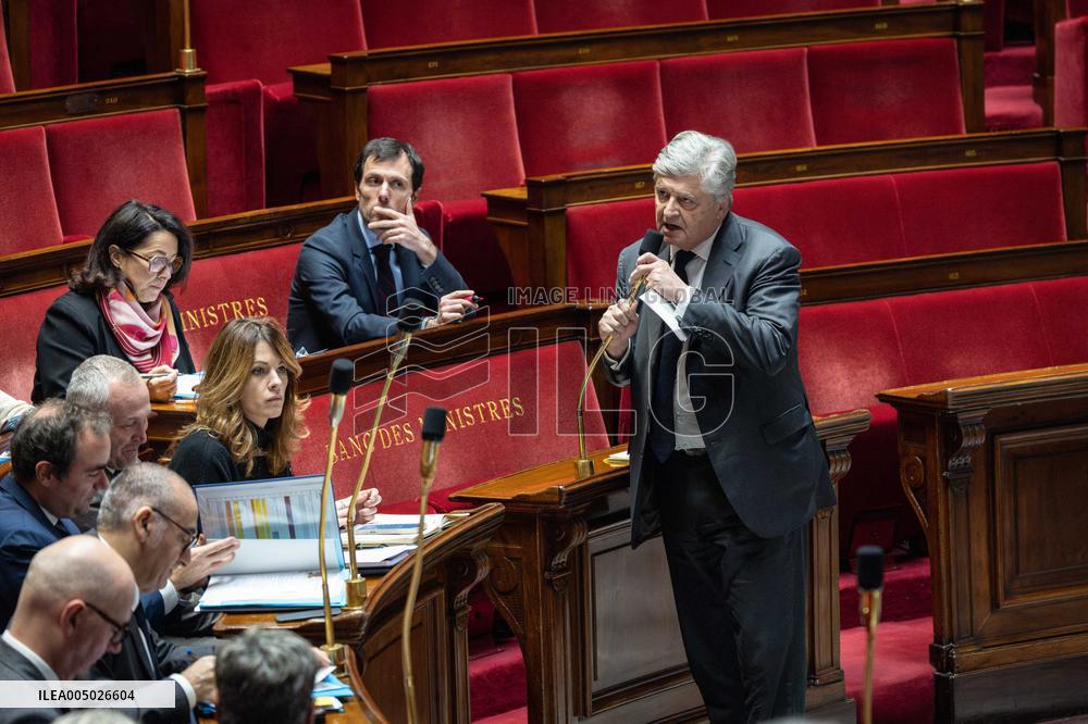 Session of Questions to the Government at The National Assembly - Paris AJ