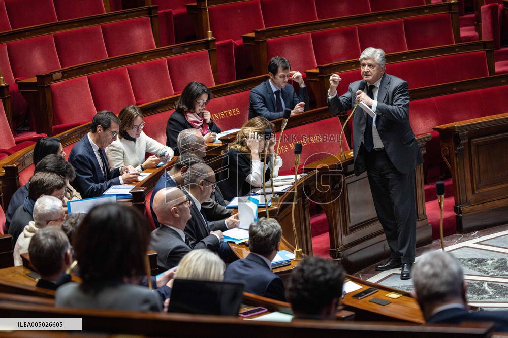 Session of Questions to the Government at The National Assembly - Paris AJ