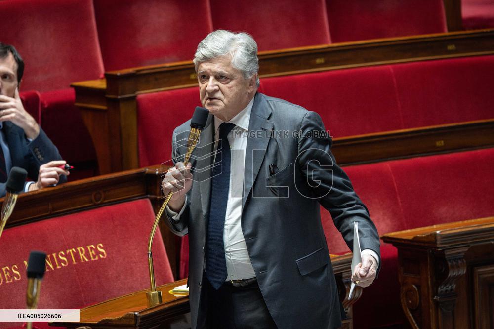 Session of Questions to the Government at The National Assembly - Paris AJ